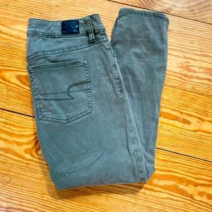 American eagle green jegging